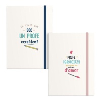 Notitieboekje met spreuk voor leraar 14,5 x 10,5 cm - Dcasa - 1 stuk
