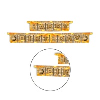 Guirlande Happy Birthday van 3 m met Biermotief