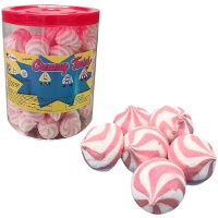 Aardbeien twist wolken in pot - Creamy Twist - 125 stuks