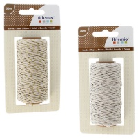 Spoel met metaaleffect touw van 30 m