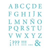 Sjabloon Stencil alfabet klassieke letter 20 x 28,5 cm - Artis decor - 1 stuk