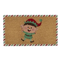 Kerst Elf Lachende Deurmat