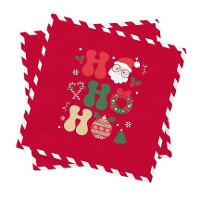 Kerstservetten Hohoho 16,5 x 16,5 cm - 20 stuks