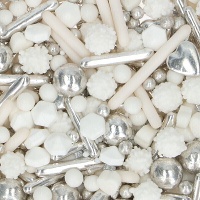 Sprinkles Zilveren Mix van 70 gr - FunCakes