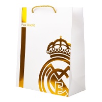 Cadeautas van 32 x 26 x 12 cm van Real Madrid in goudkleur