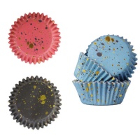 Cupcake vormpjes met gouden spetters - PME - 30 stuks
