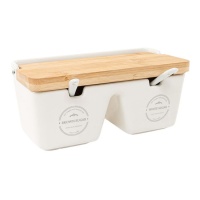 Royal Kitchen dubbele suikerpot met lepel
