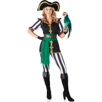 Piratenkostuum papegaai voor vrouwen