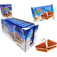 Mr Bitel Pixel van chocolade met hazelnootcrème van 30 gr - 24 stuks