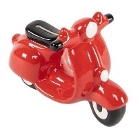 Spaarpot in de vorm van een Vespa scooter