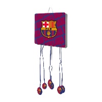 Vierkante FC Barcelona-piñata 40 x 40 cm