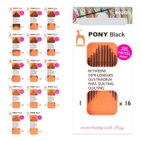 Korte quiltnaalden van verschillende diktes - Pony
