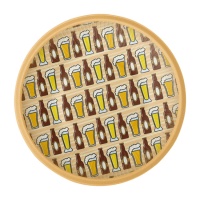 Bierglazen Borden van 23 cm - 8 stuks