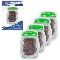 Ritssluiting zak van 15 x 10,2 cm schroefpot - 4 stuks