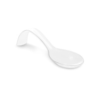 Transparante plastic cocktailboog lepel 12,8 x 4 cm - 12 stuks