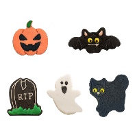 Halloween 2D-suikerfiguren van 5 cm - Dekora - 40 stuks