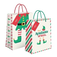 Cadeautas van 60 x 45 x 13 cm van officiële elf helper - 1 stuk