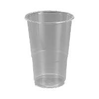 Doorzichtige plastic bekers van 350 ml - 100 stuks
