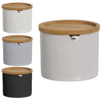 Suikerpot met bamboe deksel