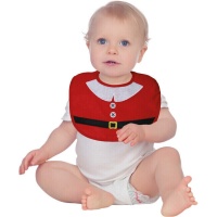 Rood kerst slabbetje voor baby