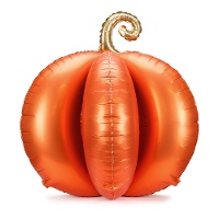 3D oranje pompoen ballon 90 x 90 cm