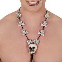 Schedel en botten ketting