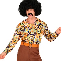 Klassiek jaren 70 hippie verkleedshirt