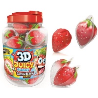 Gevulde gummy-aardbei 18 g - 60 stuks