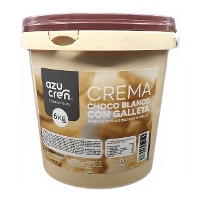 Witte chocoladecrème met koekjes van 6 kg - Azucren