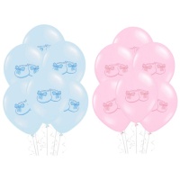 Latex ballonnen van 30 cm met babyschoentjes - PartyDeco - 50 stuks