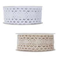 Gehaakte decoratieve lint Trina van 4 cm - 5 m