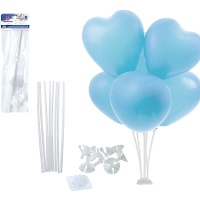 Doorzichtig balloncenterstuk - 8 stuks