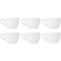 Kopje van 180 ml laag porselein voor koffie - 12 stuks