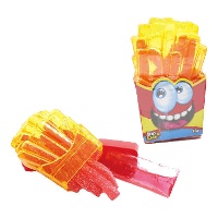 Gummyfrietjes met zoete dip, 40 g
