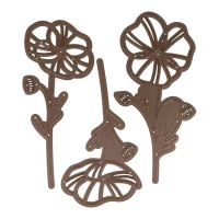 Snij- en stempelmallen voor bloemen - Artemio Happy cut - 3 stuks