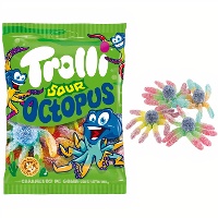 Zure octopus gummies met prik - Trolli Sour Octopus - 100 gr