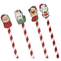 Kerstpotlood met dieren - 1 stuk