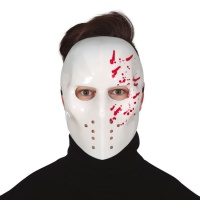 Hockeymasker met bloed
