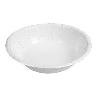 Witte kartonnen ronde kommen van 17 cm - 6 stuks