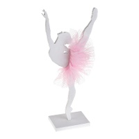 Centrumstuk van een witte danseres 17 x 4 x 20 cm