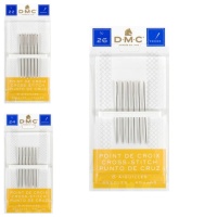 Kruissteeknaalden nr. 22, 24 of 26 - DMC - 6 stuks