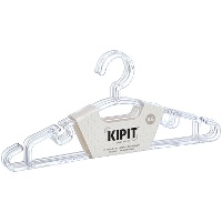 Transparante kunststof kledinghangers - set van 4