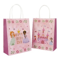 Prinsessen cadeauzakjes 27 x 20 cm - 6 stuks