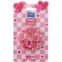 Roze hartjes sprinkels van 25 gr - PME