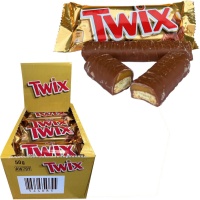 Twix met melkchocolade en karamel - 25 stuks