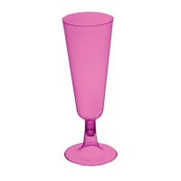 Plastic Roze Cava Glas, 150 ml - 4 stuks