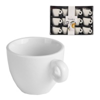 Porseleinen koffiekopje van 90 ml - 12 stuks