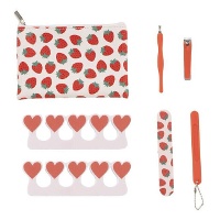 Manicureset met Aardbeien - 8 stuks