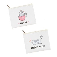 Kattenliefde portemonnee assortiment - 1 stuk