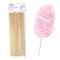 Houten stokjes van 28 cm - Scrapcooking - 25 stuks